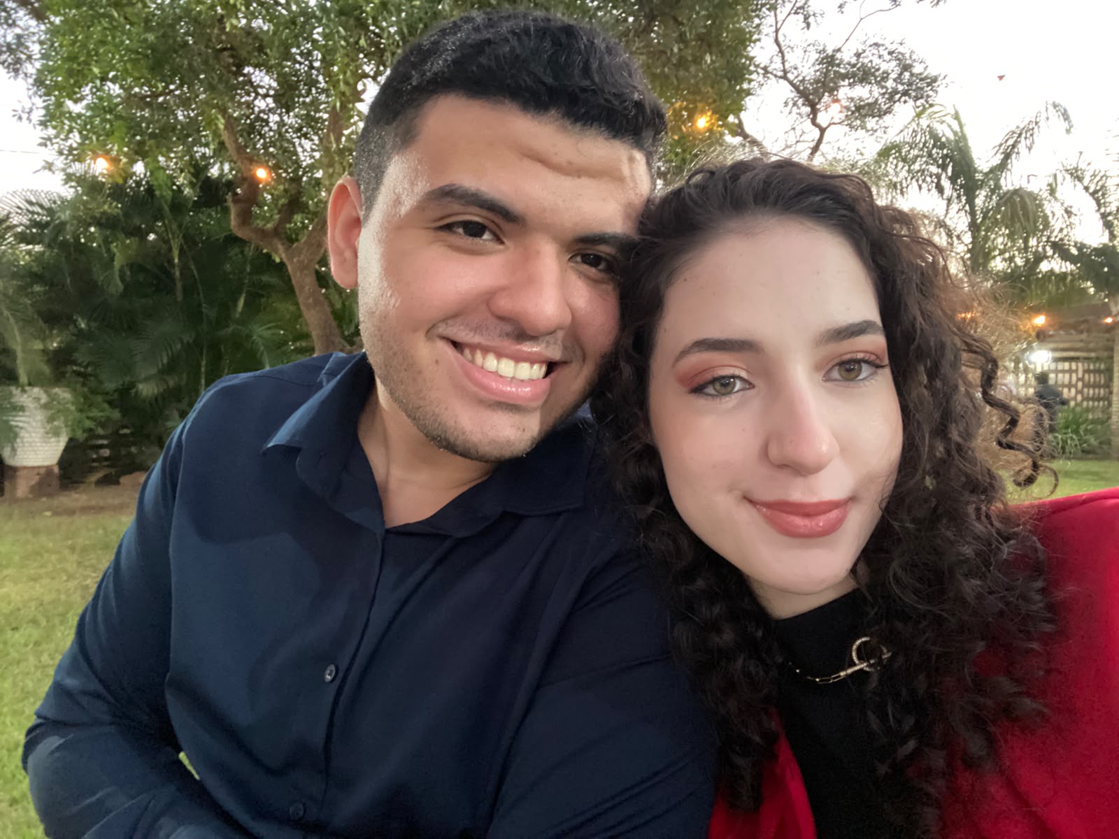 Nós dois em uma selfie ao ar livre