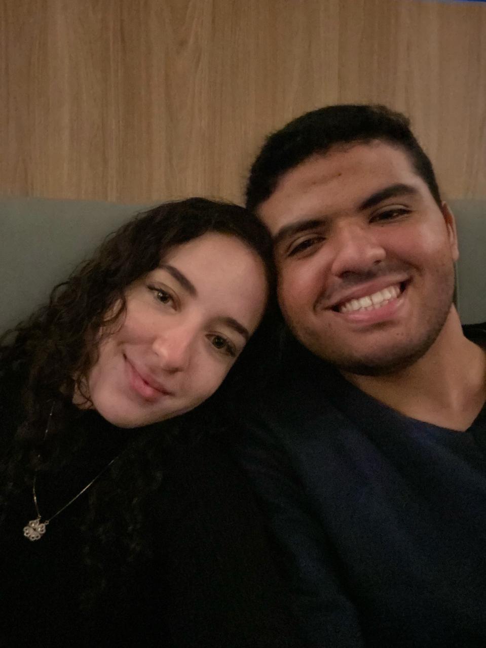 Nós dois juntinhos em uma selfie